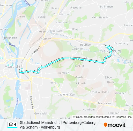 4 Bus Line Map