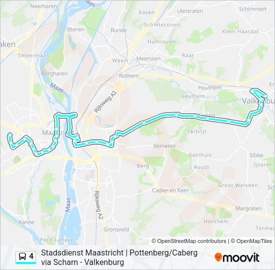 4 Bus Line Map