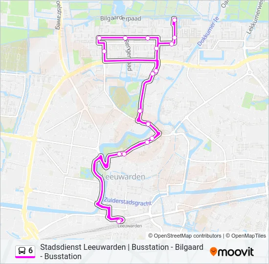 6 Bus Line Map