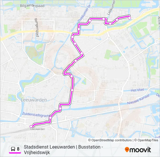 8 Bus Line Map