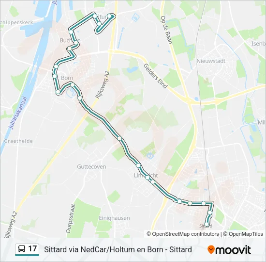17 Bus Line Map