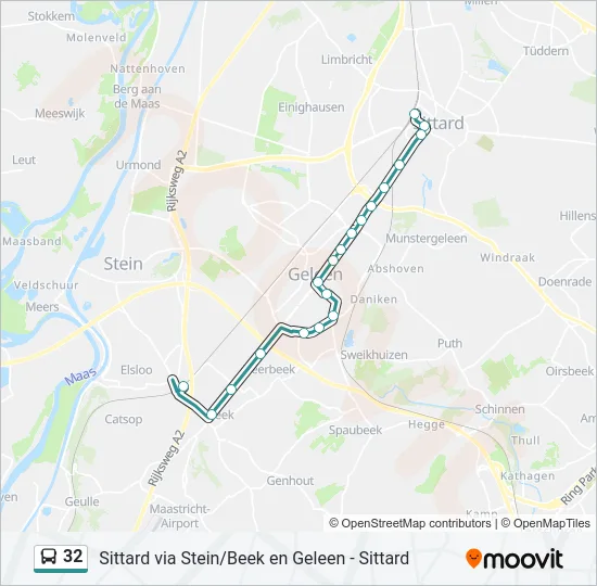 32 Bus Line Map