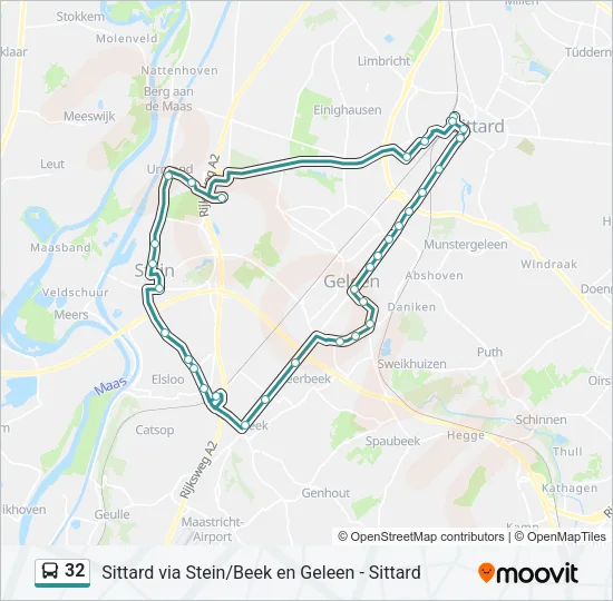 32 Bus Line Map
