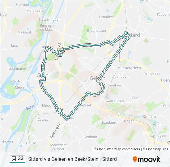 33 Bus Line Map