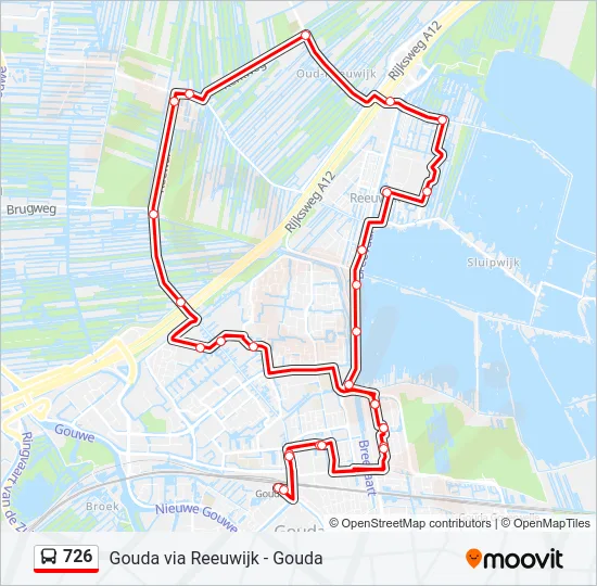 726 Bus Line Map