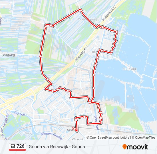 726 Bus Line Map