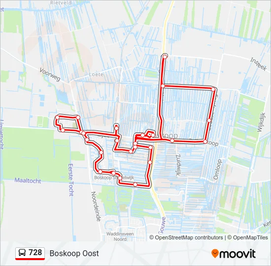 728 Bus Line Map