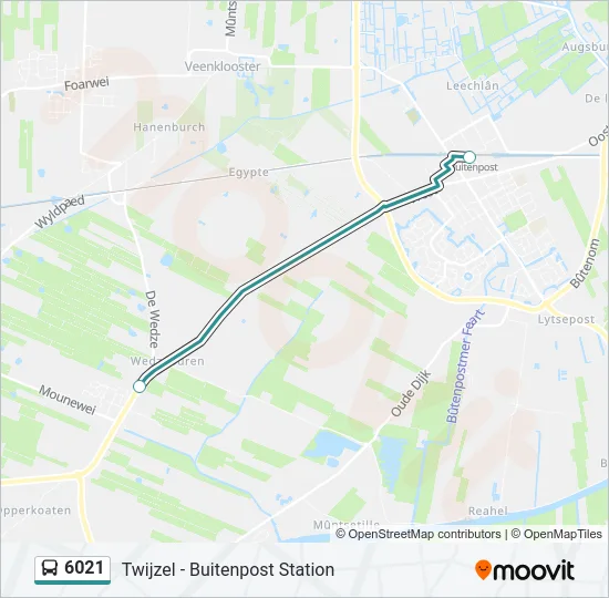 6021 Bus Line Map