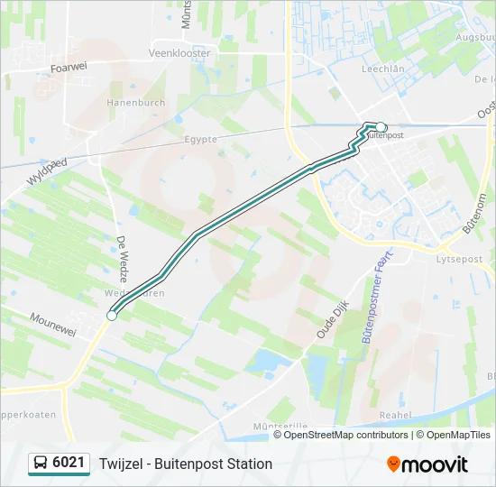 6021 Bus Line Map