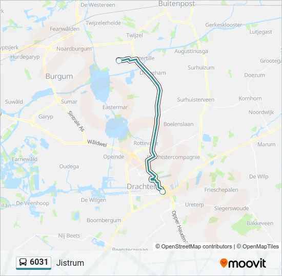 6031 Bus Line Map