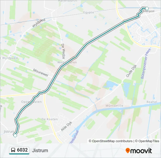 6032 Bus Line Map