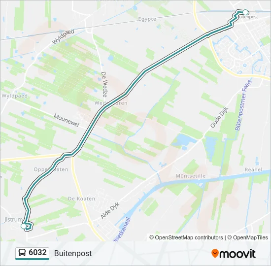 6032 Bus Line Map