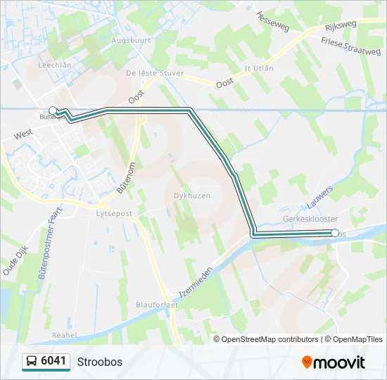 6041 Bus Line Map