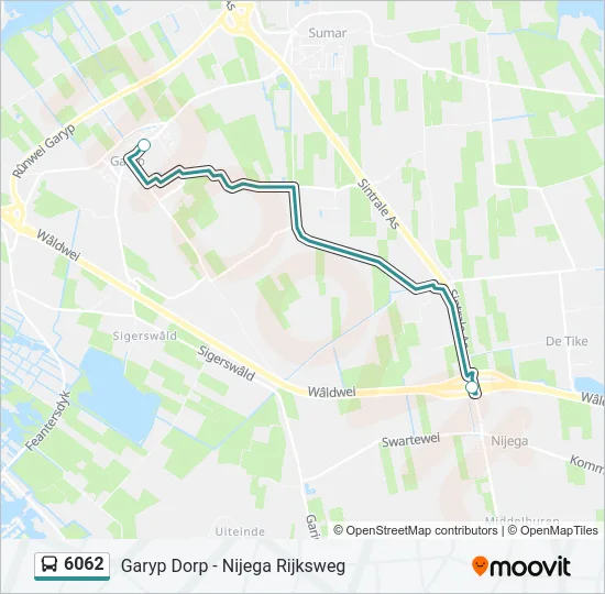6062 Bus Line Map