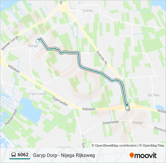 6062 Bus Line Map