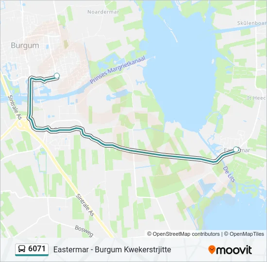 6071 Bus Line Map