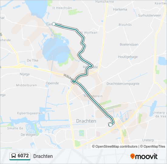 6072 Bus Line Map
