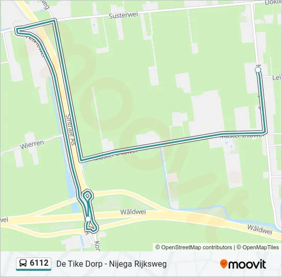 6112 Bus Line Map