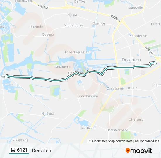 6121 Bus Line Map