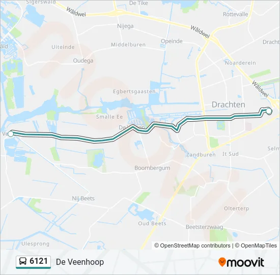 6121 Bus Line Map