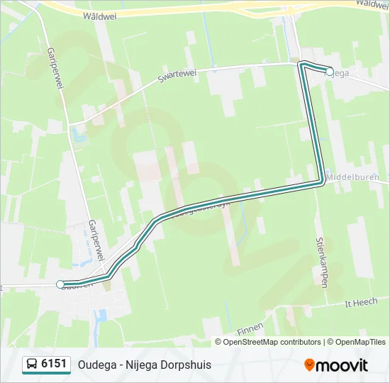 6151 Bus Line Map