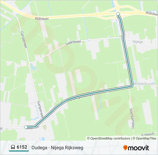 6152 Bus Line Map