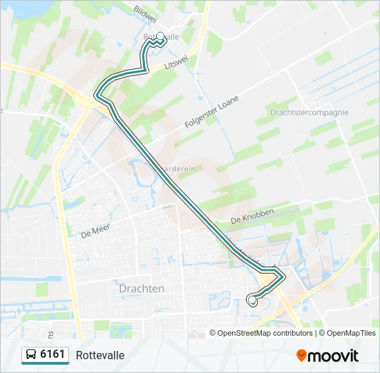 6161 Bus Line Map