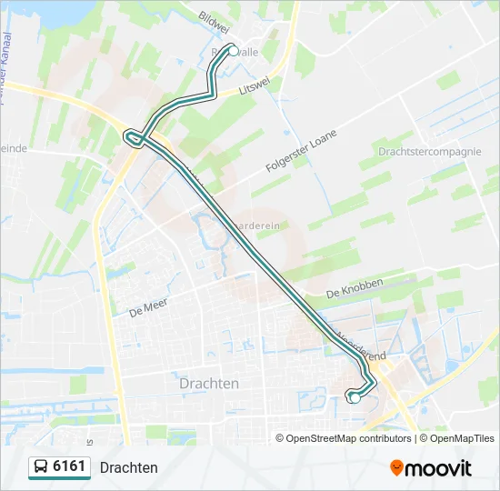 6161 Bus Line Map