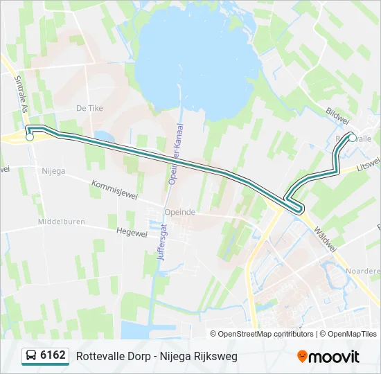 6162 Bus Line Map
