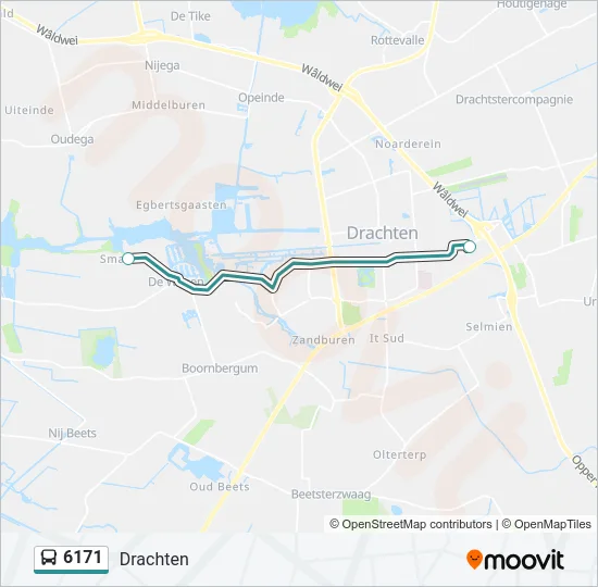 6171 Bus Line Map