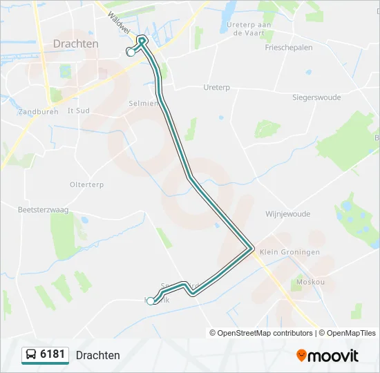6181 Bus Line Map