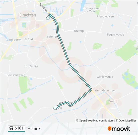 6181 Bus Line Map