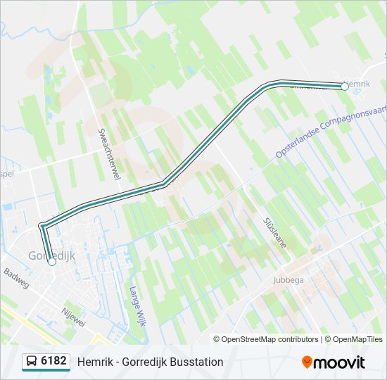 6182 Bus Line Map