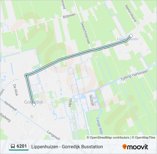 6201 Bus Line Map