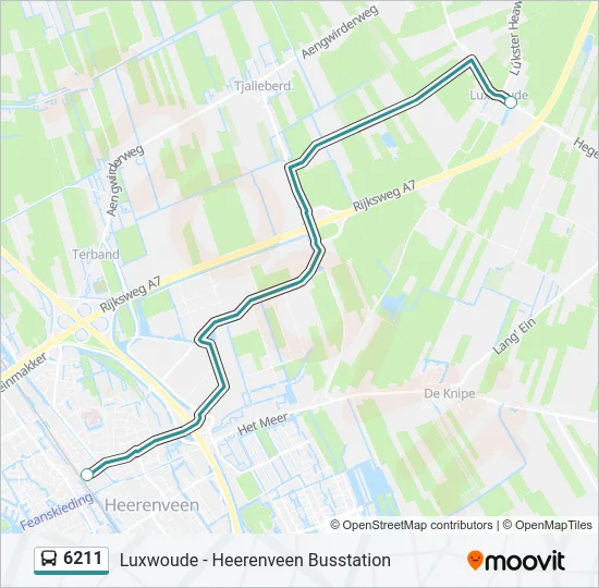 6211 Bus Line Map