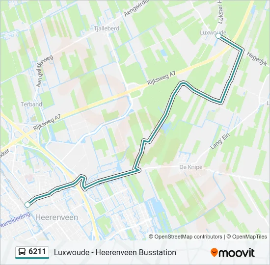 6211 Bus Line Map