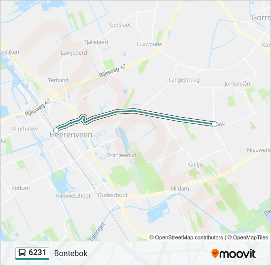 6231 Bus Line Map