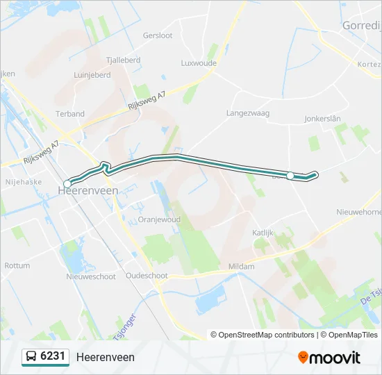 6231 Bus Line Map