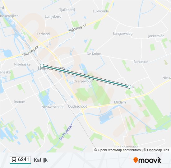 6241 bus Line Map