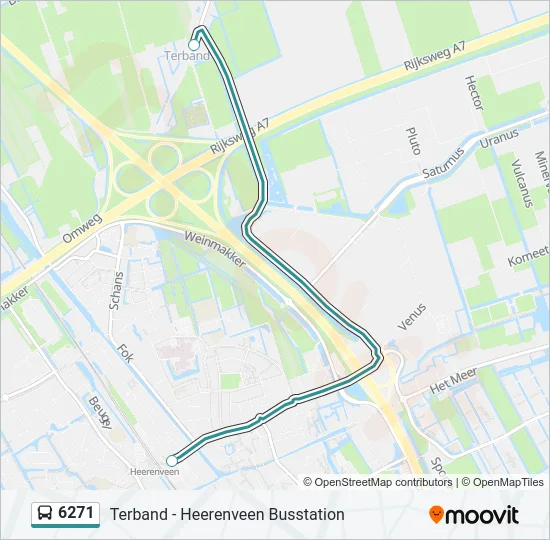 6271 Bus Line Map