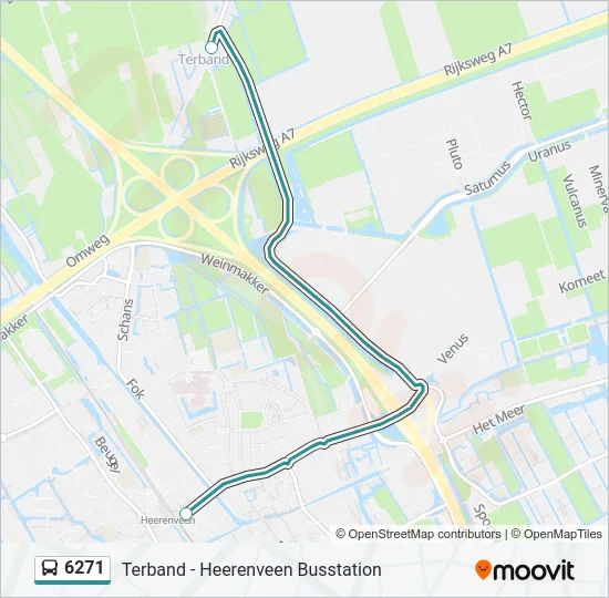 6271 Bus Line Map
