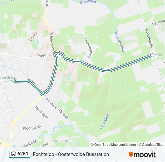6281 Bus Line Map