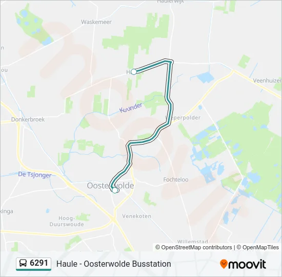 6291 Bus Line Map