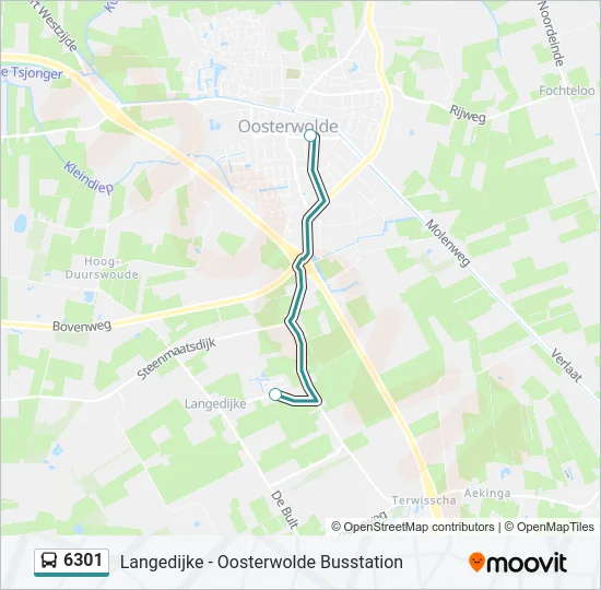 6301 Bus Line Map