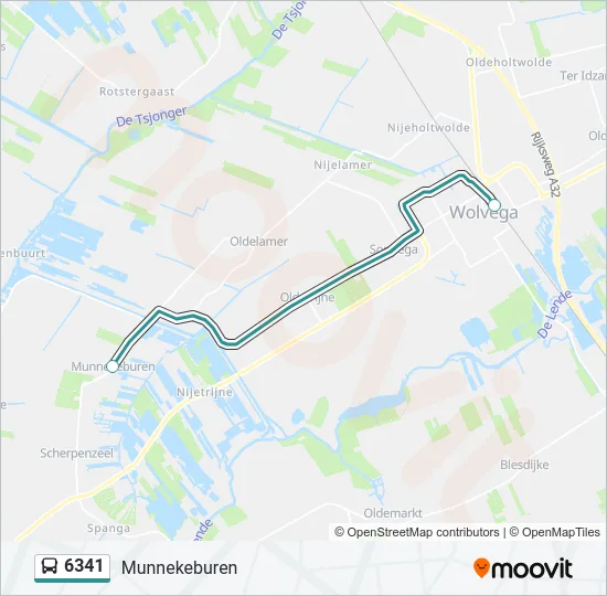 6341 Bus Line Map