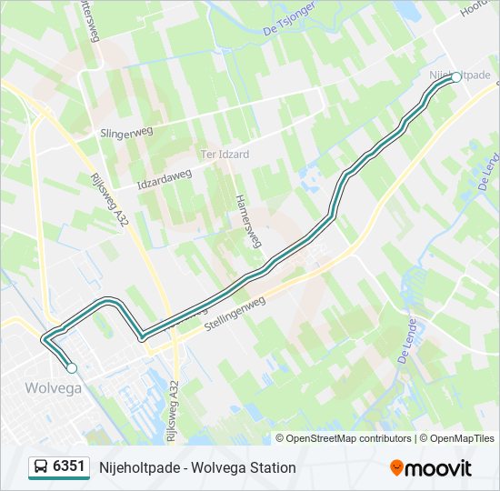 6351 bus Line Map