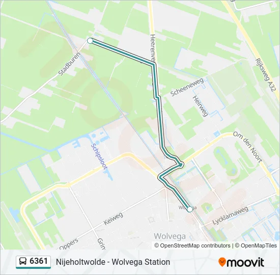 6361 Bus Line Map
