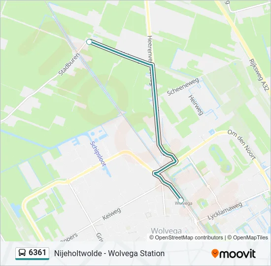 6361 Bus Line Map