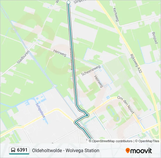 6391 Bus Line Map