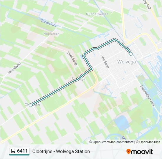 6411 Bus Line Map